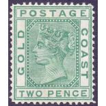 STAMPS : GOLD COAST : 1879 2d Green,