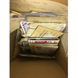 POSTAL HISTORY GREAT BRITAIN : Mixed box of postcards, covers, postal stationery etc.