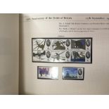 STAMPS : GREAT BRITAIN : Red White and Blue stamp albums, mainly mint issues from 1960's onwards,