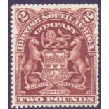 STAMPS : RHODESIA : 1908 £2 Brown,