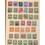 STAMPS : CHINA : Small stock book of China stamps from 1913 to 1970's, including overprints,