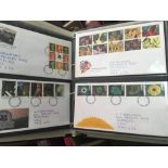 STAMPS : GREAT BRITAIN : Box of various albums including FDC's and GB,