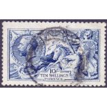 STAMPS : GREAT BRITAIN : 1915 10/- Deep Blue fine used SG 411