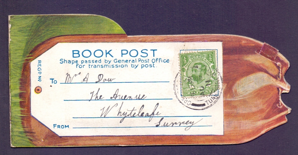 STAMPS EPHEMERA : 1911 CROWBOROUGH Bookp