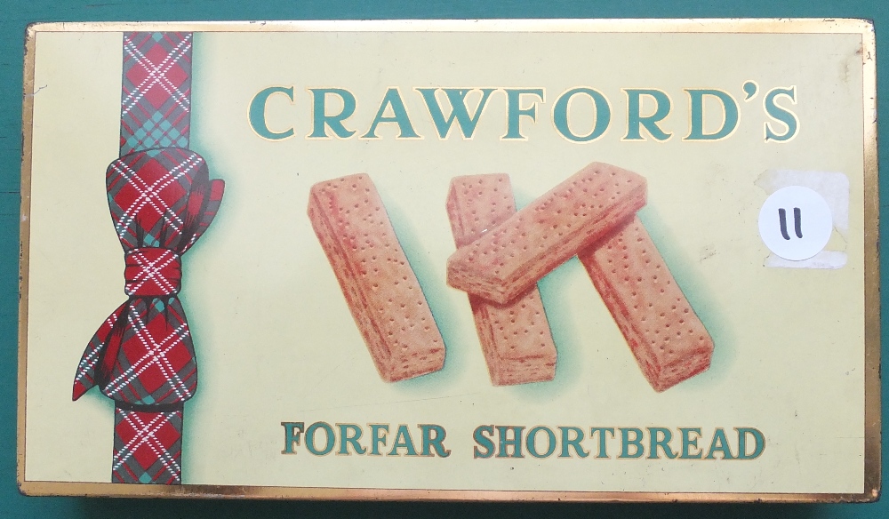 COINS : Crawfords shortbread tin with mi