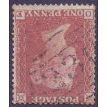 STAMPS : GREAT BRITAIN : 1854 1d red-bro