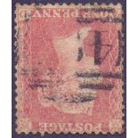 STAMPS : GREAT BRITAIN : 1857 1d perf 14