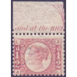 STAMPS : GREAT BRITAIN : 1870 1/12d Red