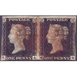 STAMPS: PENNY BLACK : 1840 1d black (EA,