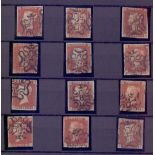 STAMPS : GREAT BRITAIN : 1841 1d Reds, c