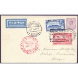 POSTAL HISTORY : GIBRALTAR 1934 Graf Zep