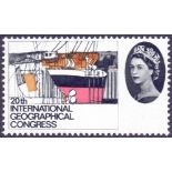 GREAT BRITIAN STAMPS : 1964 Geographical 4d with violet (value) and red-brown omitted unmounted