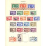 STAMPS : BRITISH COMMONWEALTH, used George VI collection in a SG printed Crown album.