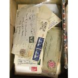 STAMPS : WORLD, box with various albums, stockbooks etc.