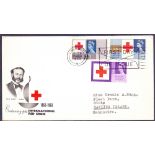 FIRST DAY COVER : 1963 Red Cross PHOSPHOR on illustrated cover,