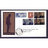 FIRST DAY COVER : 1965 Churchill non phos illustrated FDC,