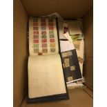 STAMPS : BRITISH COMMONWEALTH, box various on album pages, loose etc.