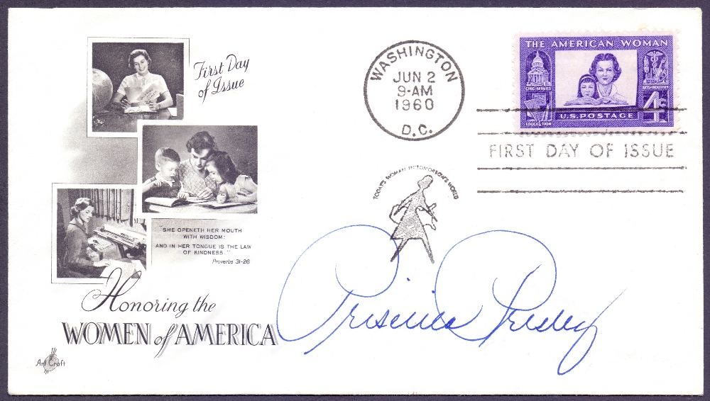 AUTOGRAPH : PRISCILLA PRESLEY signed USA