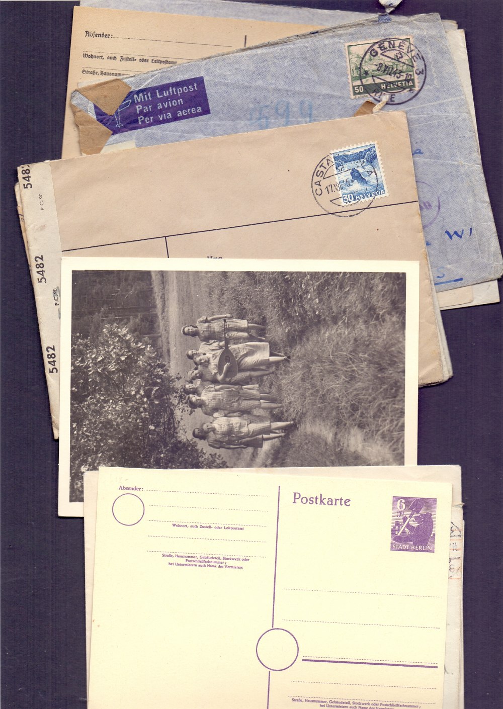 POSTAL HISTORY : Mostly Swiss & German c