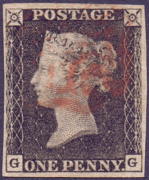 GREAT BRITAIN STAMPS : PENNY BLACK Plate