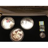 COINS : Crimean War 3 £5 silver coin set