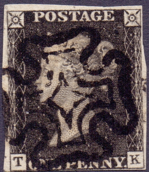 GREAT BRITAIN STAMPS : PENNY BLACK Plate