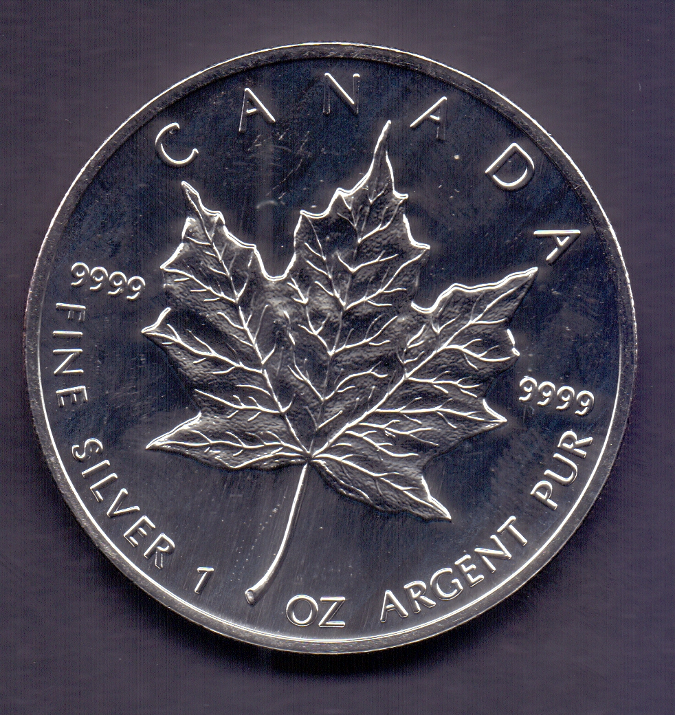COINS : CANADA 1993 $5 Maple Leaf 1oz fi - Image 2 of 2