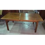 A 1960's Danish teak rectangular coffee table, bears label for Heal's