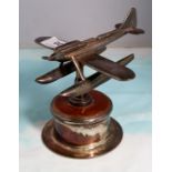 A Rolls-Royce hood ornament: chrome plated Schneider S.6B seaplane, commemorating the winning of the