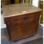 A 19th century mahogany small box/stool