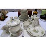 A Royal Doulton "Campagne" dinner and tea service, 50 pieces approx