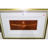 John Blenkinsop: 'Embrace', signed limited edition print, 7½" x 17", framed and glazed; N