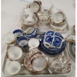An Abbey blue & white 20 piece part tea set; other teaware