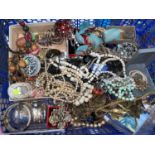 A large selection of costume jewellery