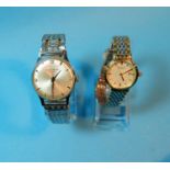 A gent?s stainless steel Smiths Astral National 17 wrist watch and a lady?s Rotary wrist watch