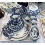 A selection of blue & white china; a Copeland Spode bowl; a Losol teapot; a Phoenix 18 piece part