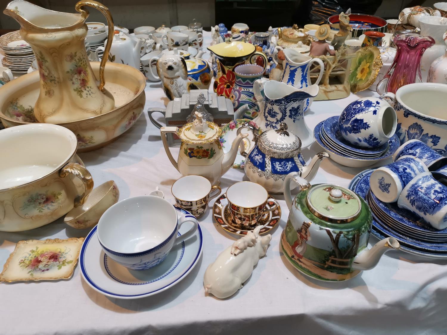 A Poole vase; a selection of decorative teapots; other china - Image 2 of 2