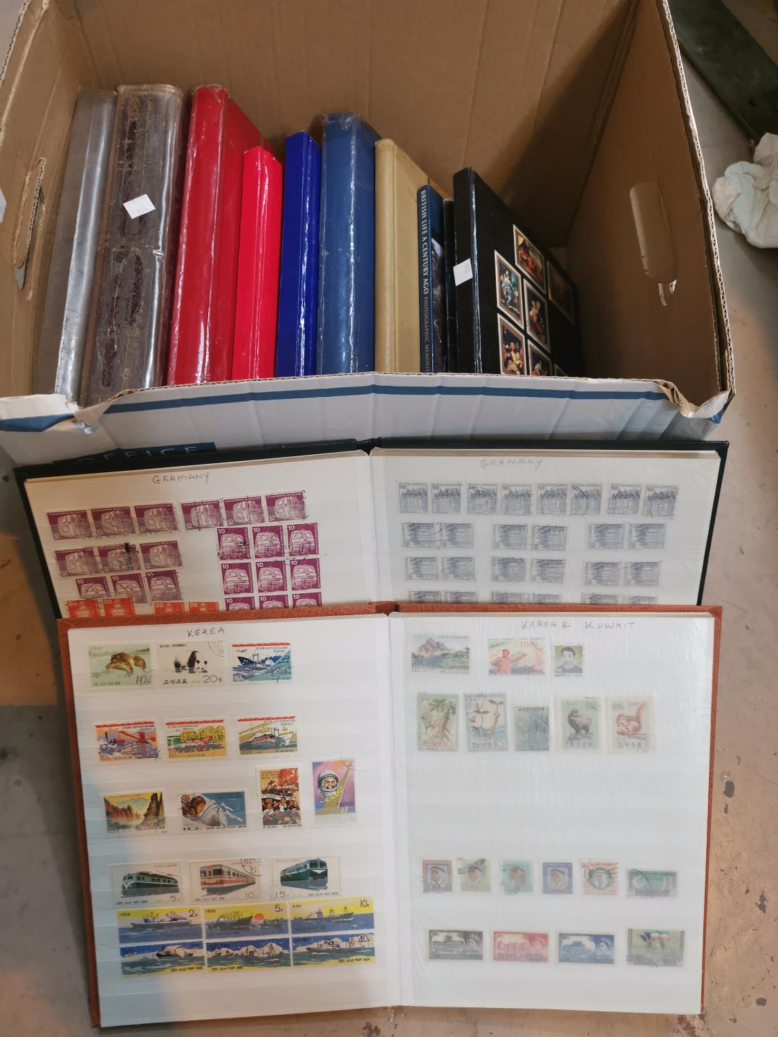 A collection of world stamps in stockbooks to include New Zealand and Canada