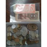 A collection of 20+ oriental coins and 4 bank notes