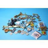 A quantity of costume jewellery including ladies watches