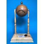 An American Art Deco "Ball Clock" mantel clock
