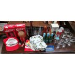 A selection of vintage drinking glasses