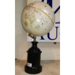 A Victorian style globe on stand