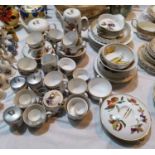A selection of Royal Worcester Evesham pottery teaware