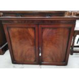 A 19th century mahogany 2 door side cabinet