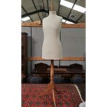 A Victorian free standing tailor's dummy