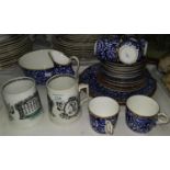 A pair of QV Diamond Jubilee commemorative mugs "Bennett St Sunday School"; a Victorian 22 piece