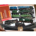 Six 00 gauge steam locos: "City of Glasgow"; "Evening Star"; "Britannia"; "Flying Scotsman" & 2