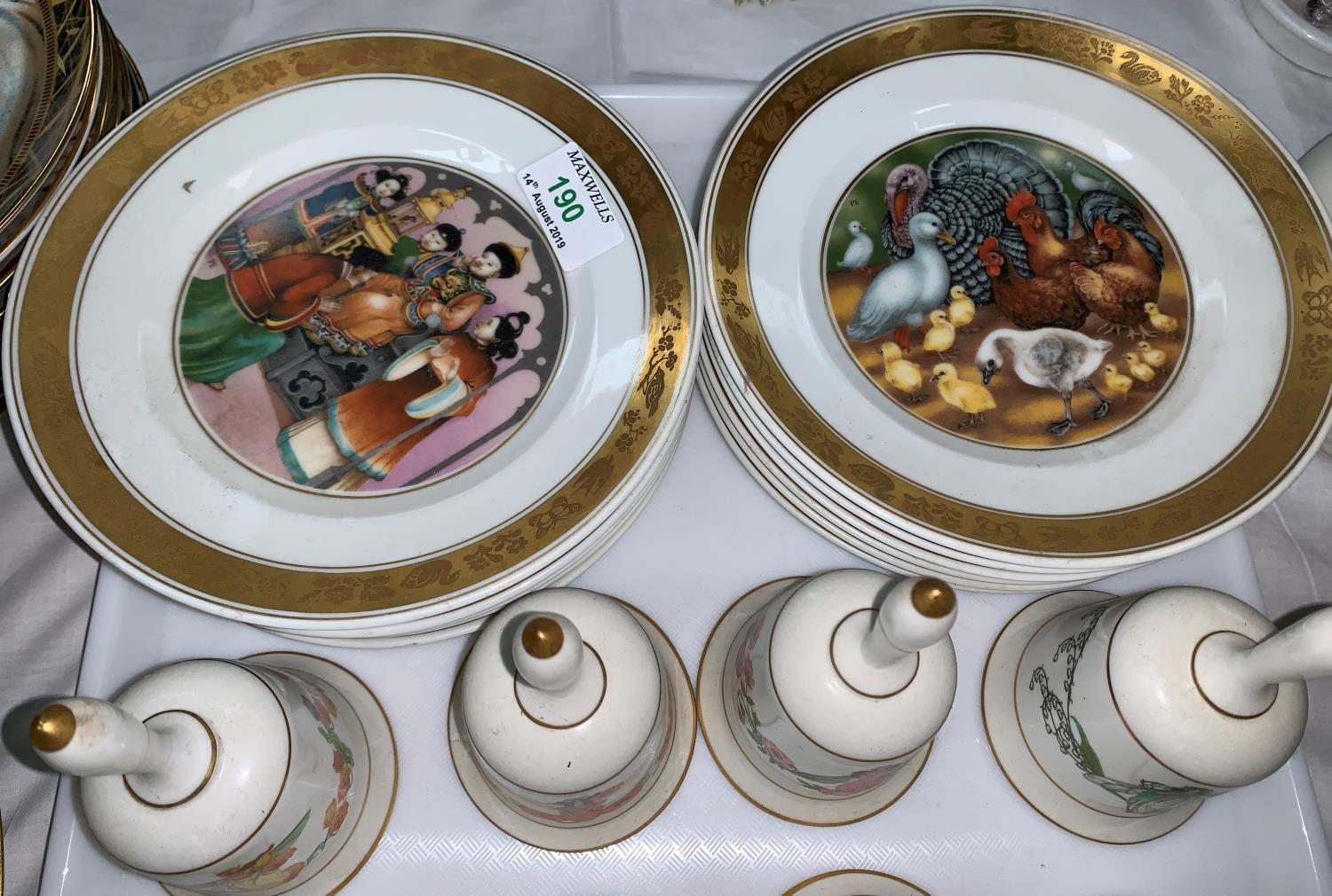 A Royal Copenhagen set of 12 plates: Hans Christian Andersen; a collection of Franklin Mint china - Image 2 of 2