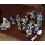 A selection of figures and decoartive china
